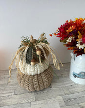 Load image into Gallery viewer, Crotchet Stackable Pumpkin with Acron Accent