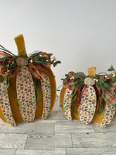Load image into Gallery viewer, Rustic Fall Wood Pumpkin Set Farmhouse Decor-Layered Pumpkin Set-For the home-Fall Decor