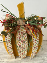 Load image into Gallery viewer, Rustic Fall Wood Pumpkin Set Farmhouse Decor-Layered Pumpkin Set-For the home-Fall Decor