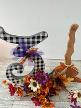Load image into Gallery viewer, October 31st Witches Broom Wood Cut out Set Hand Drawn Spooky Season  Halloween