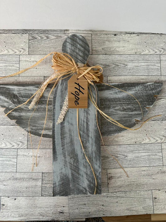 Rustic Angel Wood Sign Angel Wings Rustic Farmhouse Decor Fall