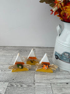 Wooden Candy Corn-Set of 3