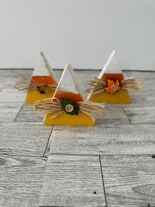 Wooden Candy Corn-Set of 3