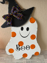 Load image into Gallery viewer, Witches hat Ghost Door hanger-Halloween Door Hanger-For the home
