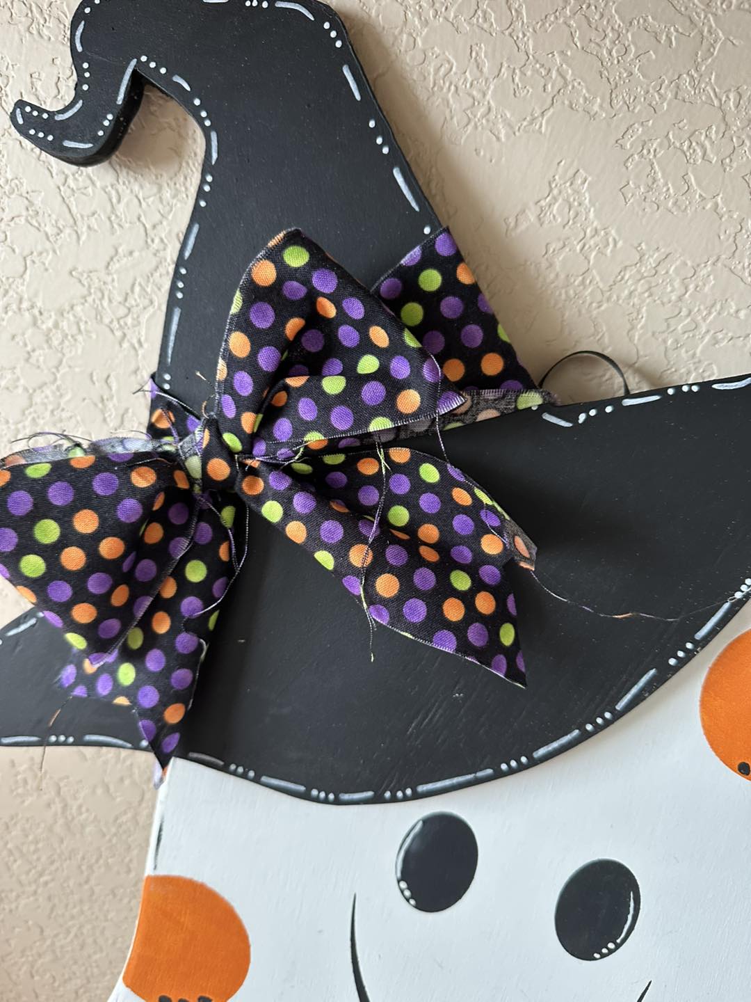 Witches hat Ghost Door hanger-Halloween Door Hanger-For the home