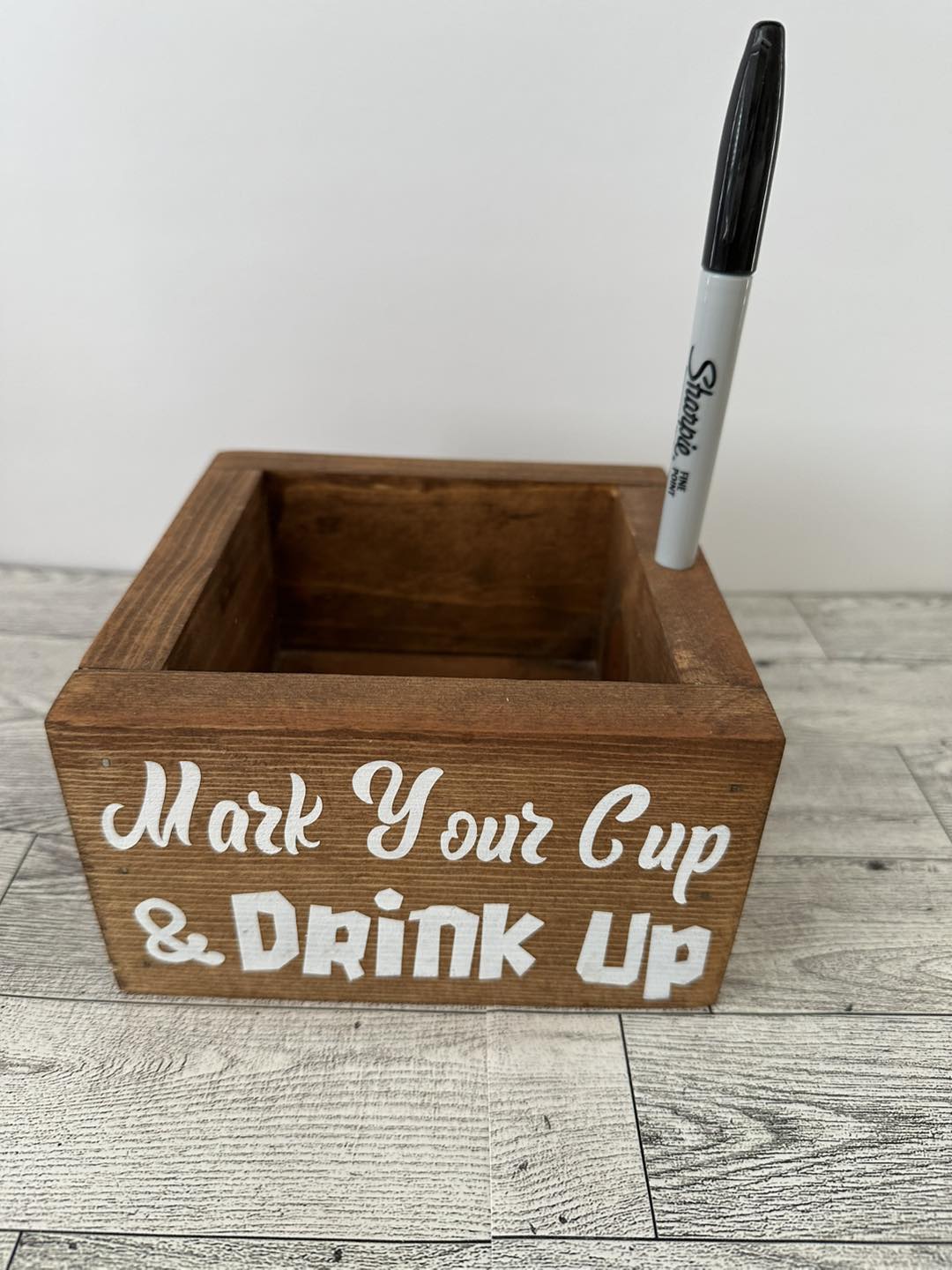 Mark your cup cup holder