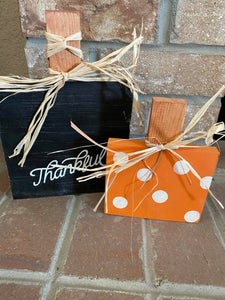 Square Pumpkins-Fall Decor-Farmhouse-Rustic Farmhouse-Halloween-FallFarmhouse- - MCJazzyGirls